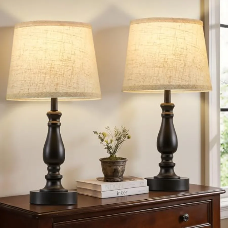 Table Lamp Set of 2-19" Small Bedside Lamps Modern Lamp for Bedroom Living Room Lamps for Night Stands - Desk Lamps for Home Of
Table Lamp Set of 2-19" Small Bedside Lamps Modern Lamp for Bedroom Living Room Lamps for Night Stands - Desk Lamps for Home Of
