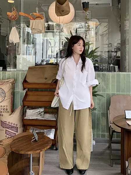Miao Khaki Wide Leg Casual Pants Women's Spring Summer Korean Style Modal Cotton Feel Loose Long Pants Skin-friendly Breathable
Miao Khaki Wide Leg Casual Pants Women's Spring Summer Korean Style Modal Cotton Feel Loose Long Pants Skin-friendly Breathable