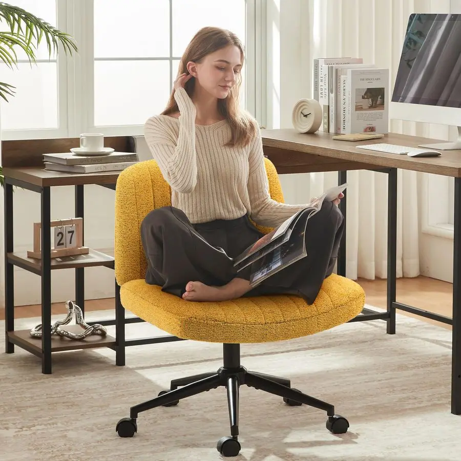 Criss Cross Chair with Wheels, Preminum Fabric and Pocket Spring Cushion, Adjustable Swivel Wide Seat Computer Chair, Morden Des
Criss Cross Chair with Wheels, Preminum Fabric and Pocket Spring Cushion, Adjustable Swivel Wide Seat Computer Chair, Morden Des