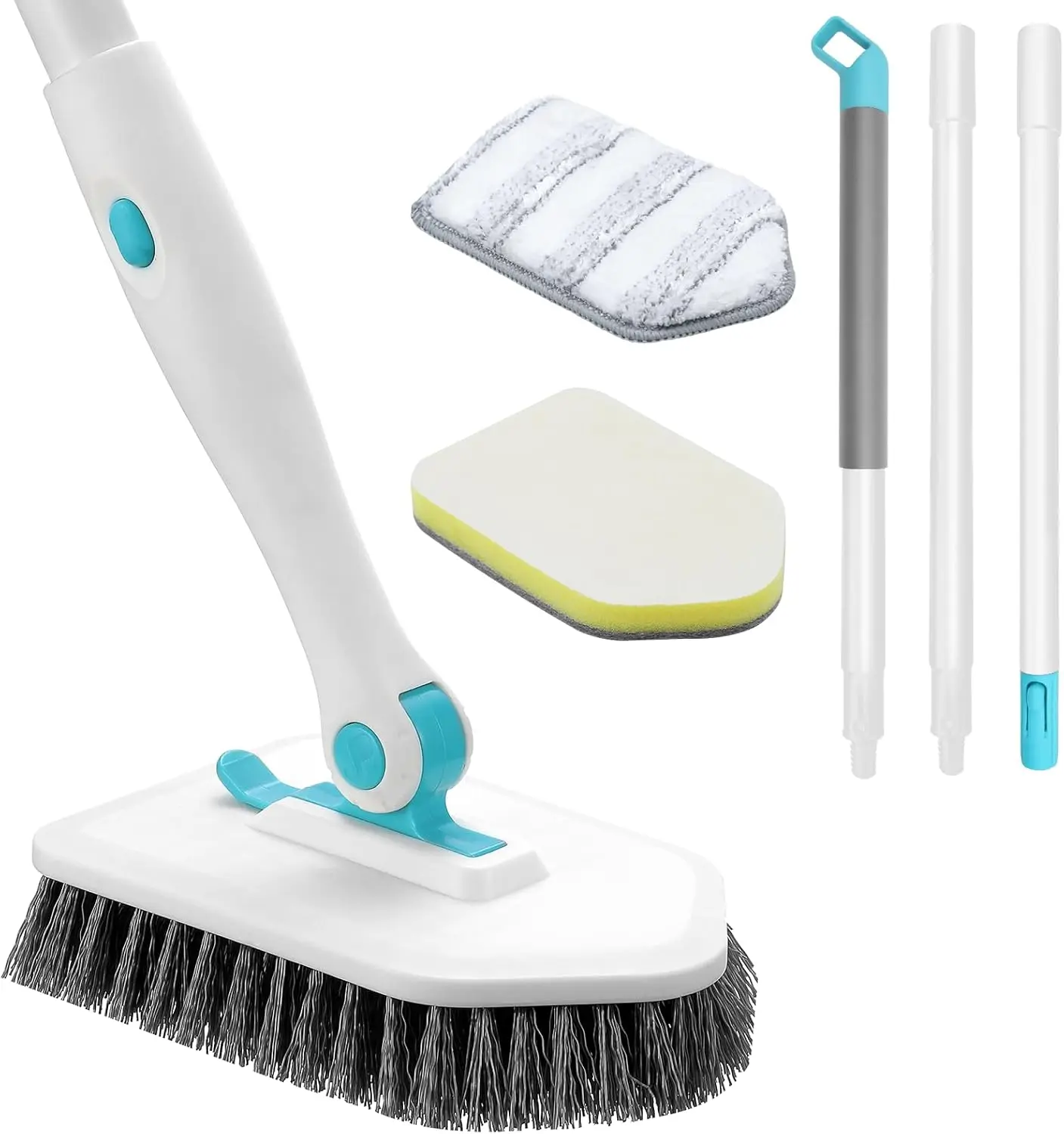 3 in 1 Shower Scrubber with Long Handle, Adjustable 36-50 in, Rotatable Brush Head for Bathroom, Kitchen, Tile, Tub, Sink
3 in 1 Shower Scrubber with Long Handle, Adjustable 36-50 in, Rotatable Brush Head for Bathroom, Kitchen, Tile, Tub, Sink
