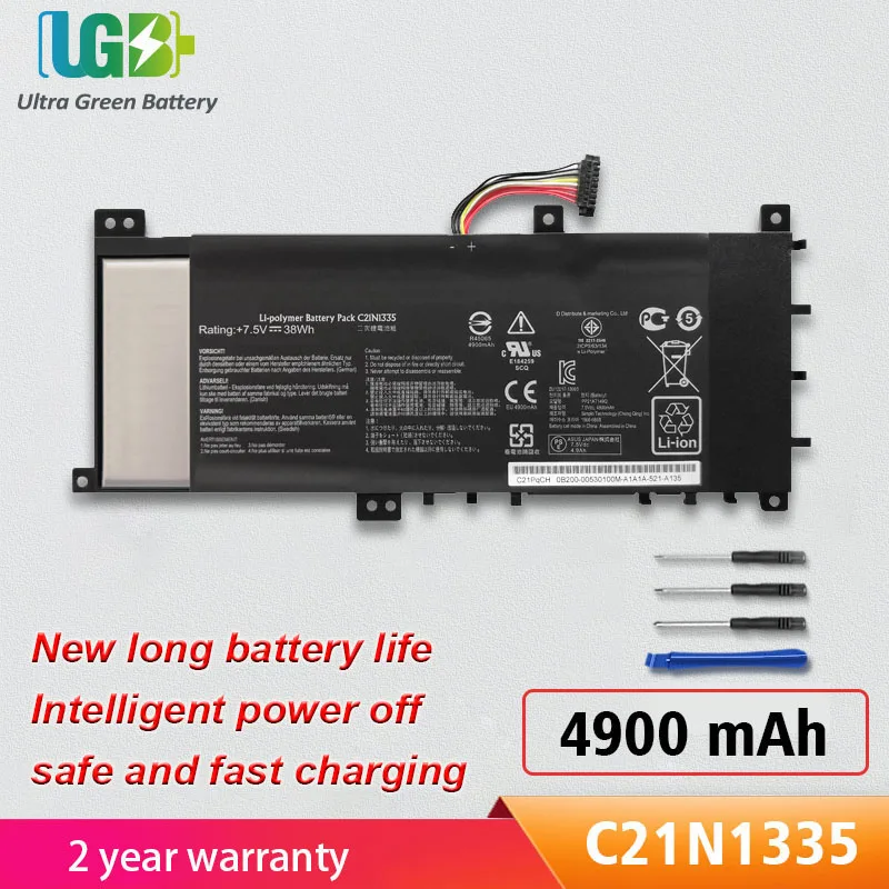 UGB New C21N1335 Battery For Asus VivoBook S451 S451L S451LA S451LB S451LN V451L V451LN Series Ultrabook Batteria Akku
UGB New C21N1335 Battery For Asus VivoBook S451 S451L S451LA S451LB S451LN V451L V451LN Series Ultrabook Batteria Akku