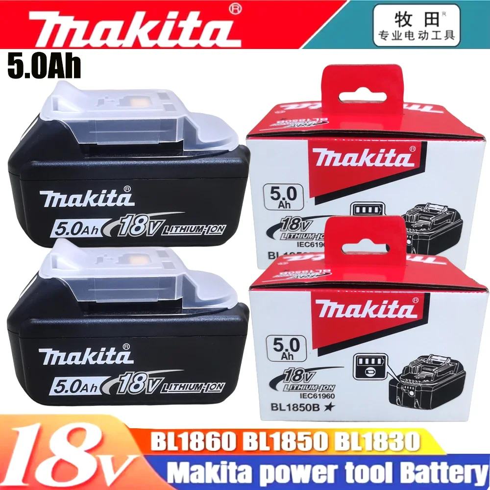 Original Makita 18V 5/6/Ah rechargeable battery, long battery life, charger, fast charging, Makita Tool BL1830-8650 battery
Original Makita 18V 5/6/Ah rechargeable battery, long battery life, charger, fast charging, Makita Tool BL1830-8650 battery