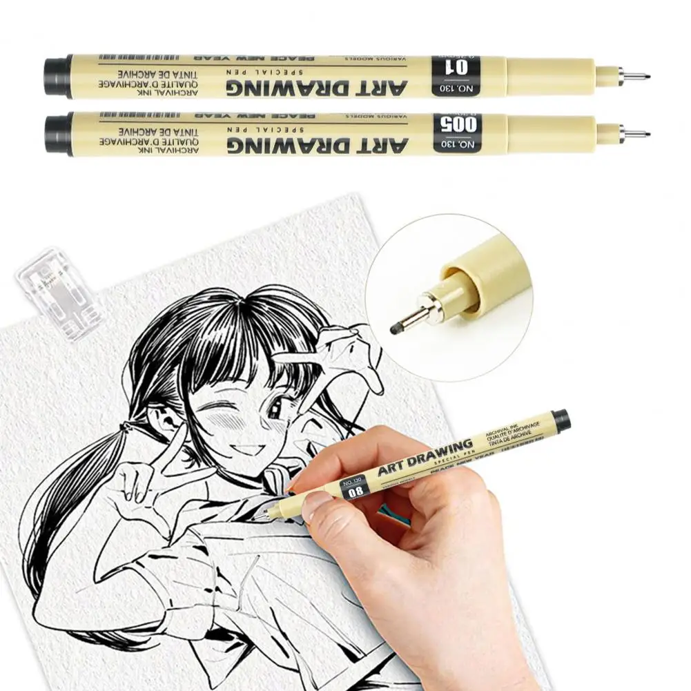 Needle Pen Waterproof Fineliner Set 12 Different Line Widths for Artists Illustration Sketching Art Painting Pen
Needle Pen Waterproof Fineliner Set 12 Different Line Widths for Artists Illustration Sketching Art Painting Pen
