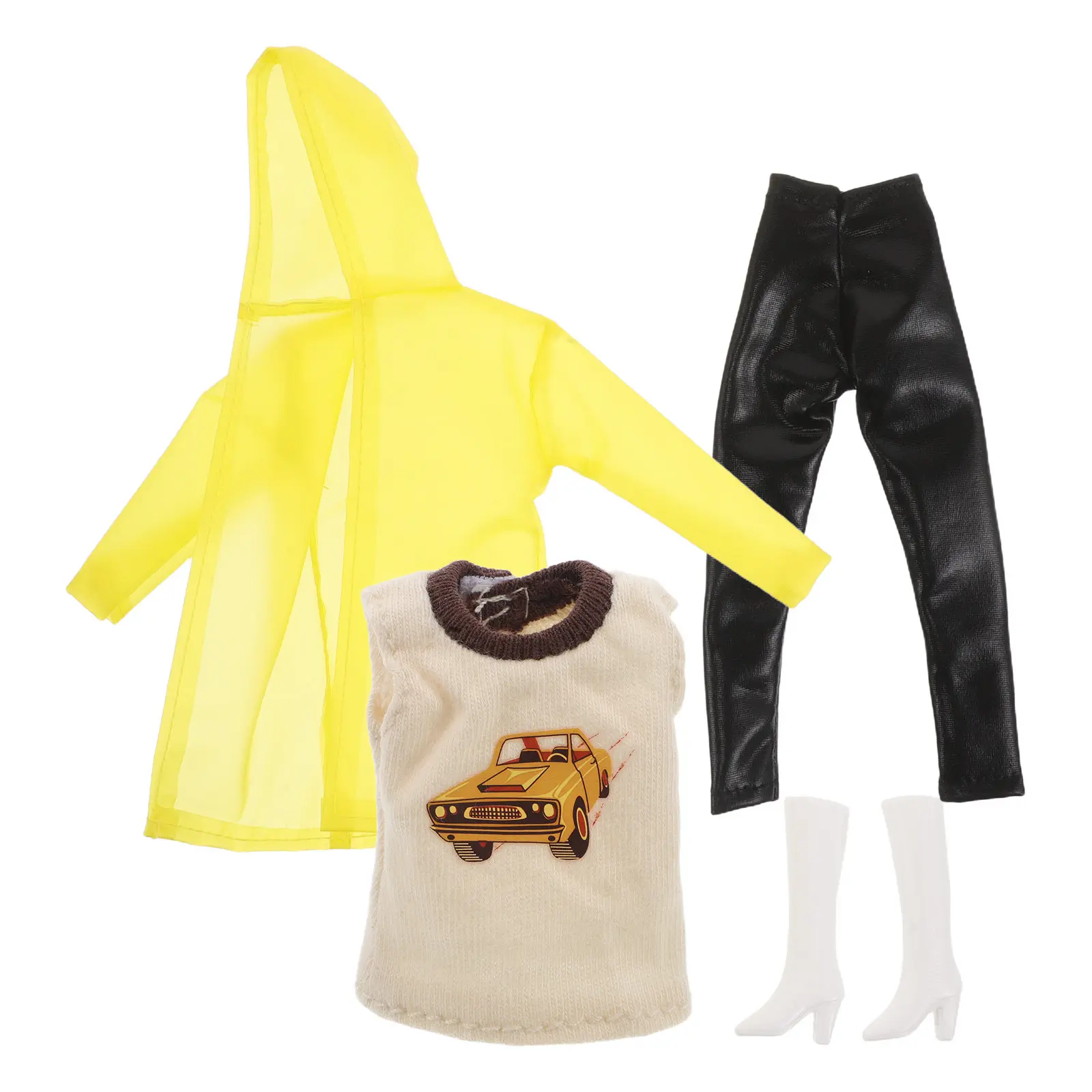 1Set Yellow Raincoat Set Charming Waterproof Rain Poncho Jacket Pants Boots for 11 Inch Girl Outfit Dress Up Role Play
1Set Yellow Raincoat Set Charming Waterproof Rain Poncho Jacket Pants Boots for 11 Inch Girl Outfit Dress Up Role Play