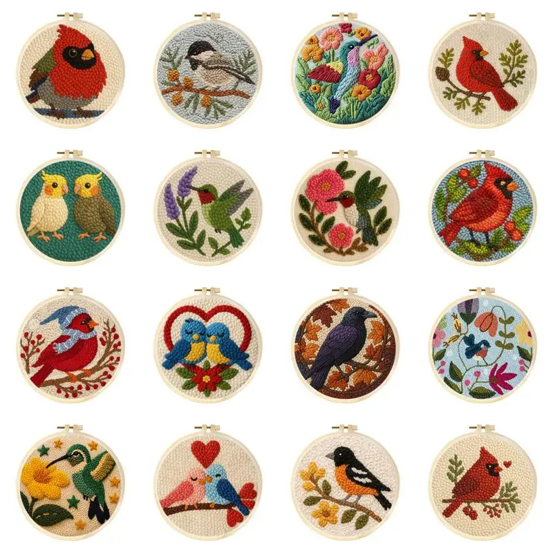 CHENISTORY Bird Flowers Punch Needle Frame Wall Decor Craft Supplies Cross Stitch Supplies Home Wall Art Decor Craft Kits
CHENISTORY Bird Flowers Punch Needle Frame Wall Decor Craft Supplies Cross Stitch Supplies Home Wall Art Decor Craft Kits
