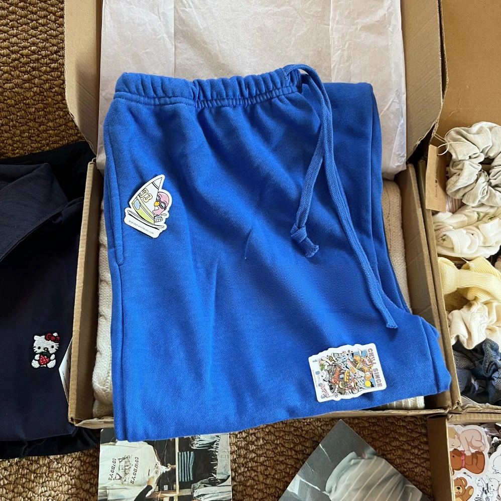 Sweet Electric Blue Drawstring Joggers Sweatpants Women Autumn High Waist Wide Leg Pants Vintage Loose Preppy Style Trousers New
Sweet Electric Blue Drawstring Joggers Sweatpants Women Autumn High Waist Wide Leg Pants Vintage Loose Preppy Style Trousers New