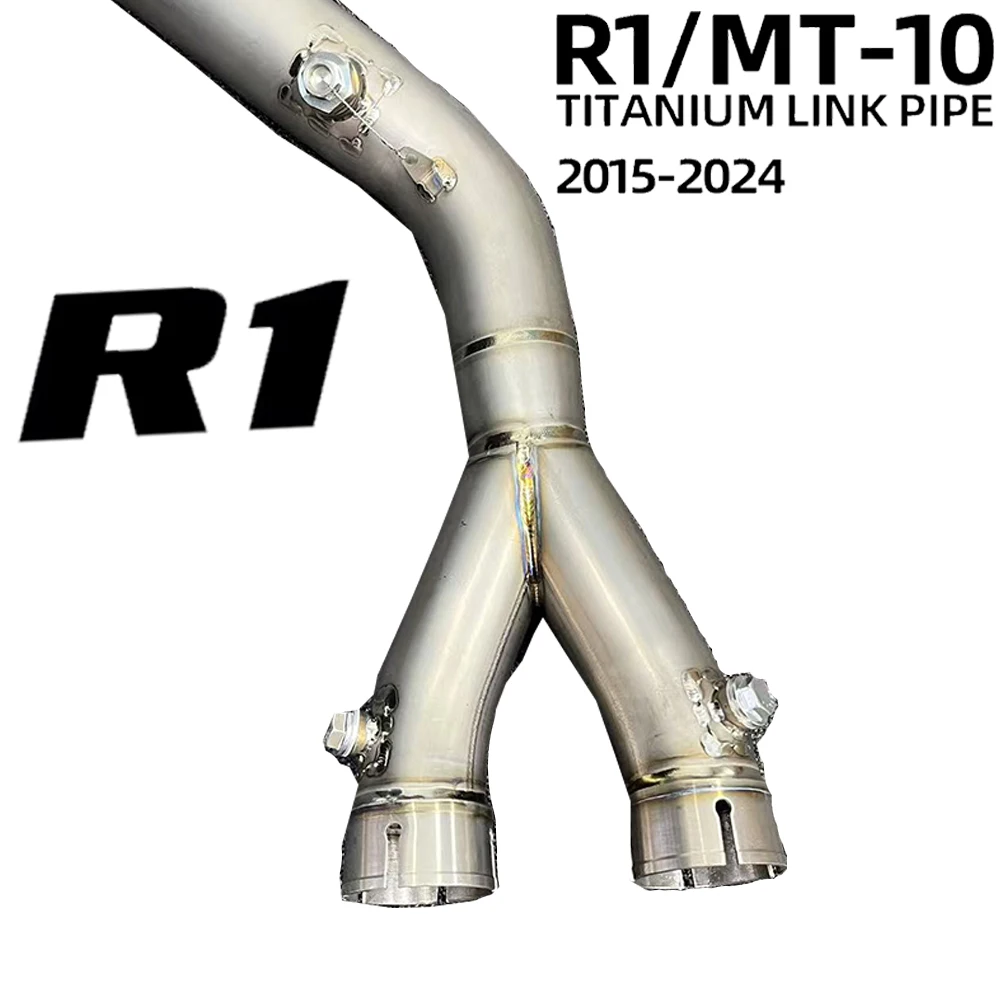 For Yamaha YZF R1 R1M MT10 2015-2024Slip On Motorcycle Exhaust Modify Racing Line Titanium Alloy Middle Pipe Connect Interface
For Yamaha YZF R1 R1M MT10 2015-2024Slip On Motorcycle Exhaust Modify Racing Line Titanium Alloy Middle Pipe Connect Interface
