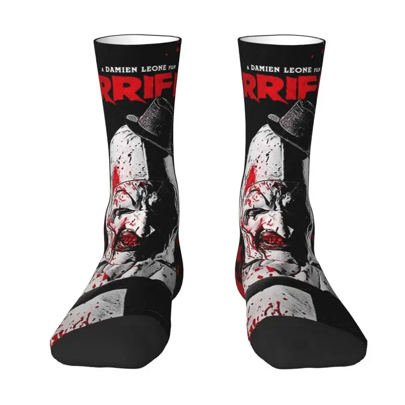 Носки Terrifier Movie Dress для мужчин и женщин, теплая мода, новинка, носки ужасов на Хэллоуин, клоун, экипаж
Носки Terrifier Movie Dress для мужчин и женщин, теплая мода, новинка, носки ужасов на Хэллоуин, клоун, экипаж