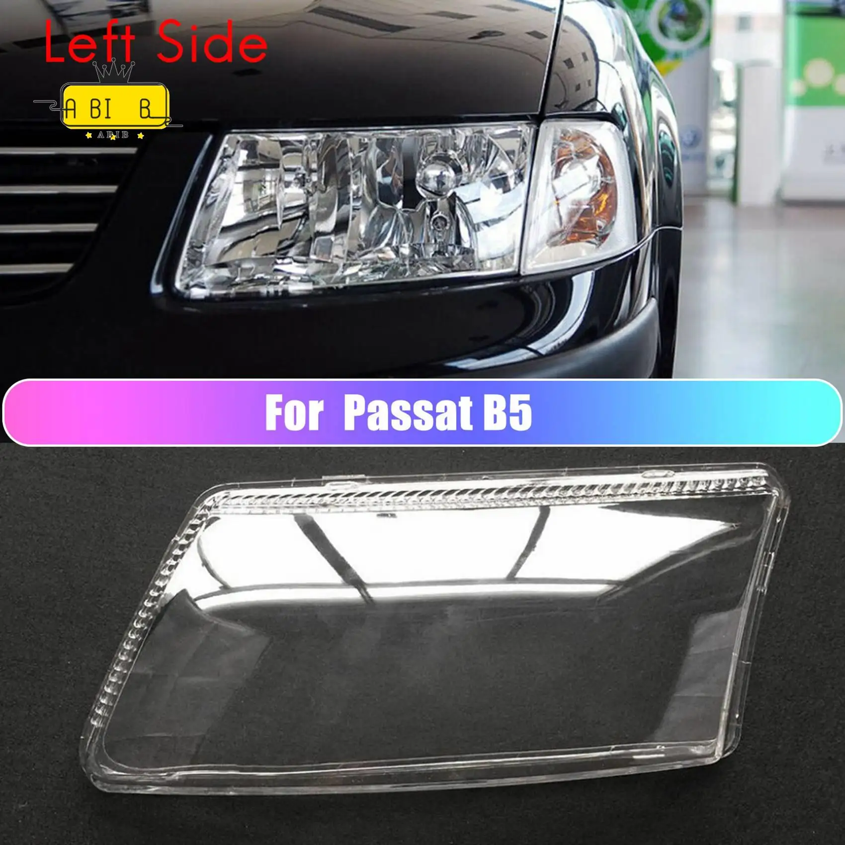 ABIB -Pair Left+Right For Passat B5 Car Headlight Lens Cover Headlamp Lampshade Front Light Shell Cover
ABIB -Pair Left+Right For Passat B5 Car Headlight Lens Cover Headlamp Lampshade Front Light Shell Cover
