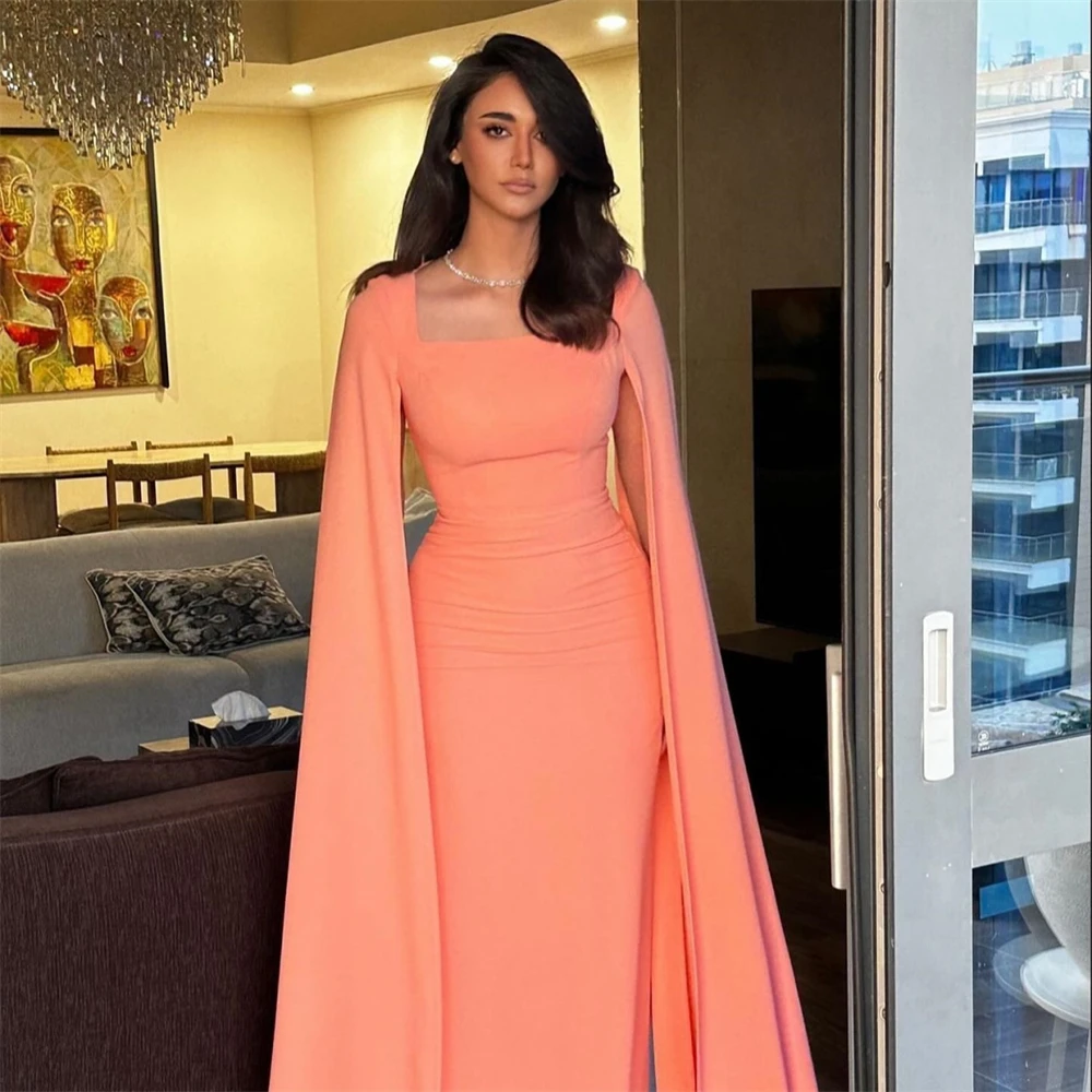 Customized Saudi Arabia Prom Dress Evening Square Collar Column Floor Length Skirts Vertically Bespoke Occasion Dresses Formal G
Customized Saudi Arabia Prom Dress Evening Square Collar Column Floor Length Skirts Vertically Bespoke Occasion Dresses Formal G