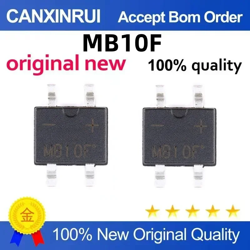(5-100 pieces) MB10F SOP4 1A/1000V ultra-thin bridge rectifier stack rectifier tube in stock
(5-100 pieces) MB10F SOP4 1A/1000V ultra-thin bridge rectifier stack rectifier tube in stock