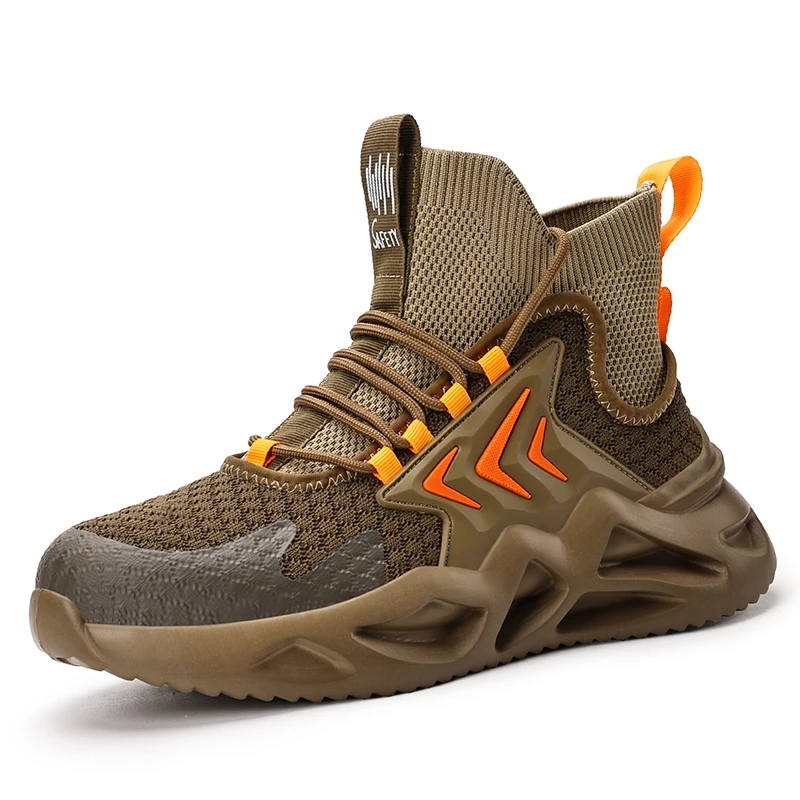 GUYISA Safety Boots High Top Steel Toe Sneakers Comfortable Anti-Smashing Lightweight Anti-Puncture Work Shoes for Men 30930
GUYISA Safety Boots High Top Steel Toe Sneakers Comfortable Anti-Smashing Lightweight Anti-Puncture Work Shoes for Men 30930