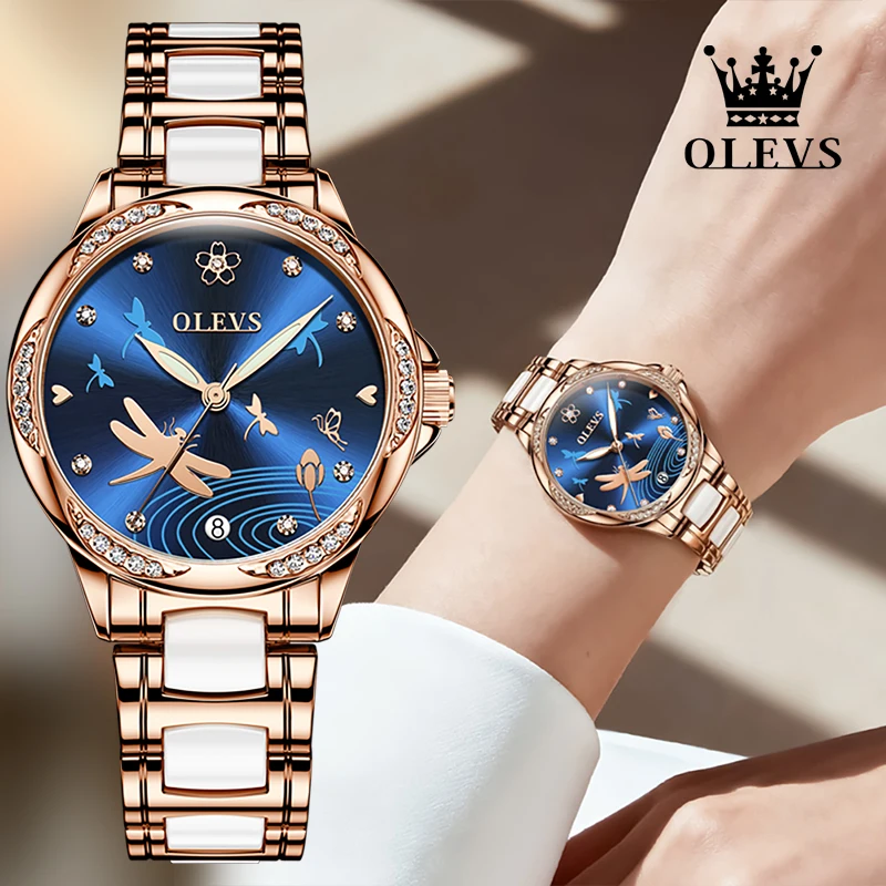 OLEVS Premium Automatic Women's Watches Luxury Business Ceramic Mechanical Wristwatch Elegant Fashion Dress Gifts Box For Ladies
OLEVS Premium Automatic Women's Watches Luxury Business Ceramic Mechanical Wristwatch Elegant Fashion Dress Gifts Box For Ladies