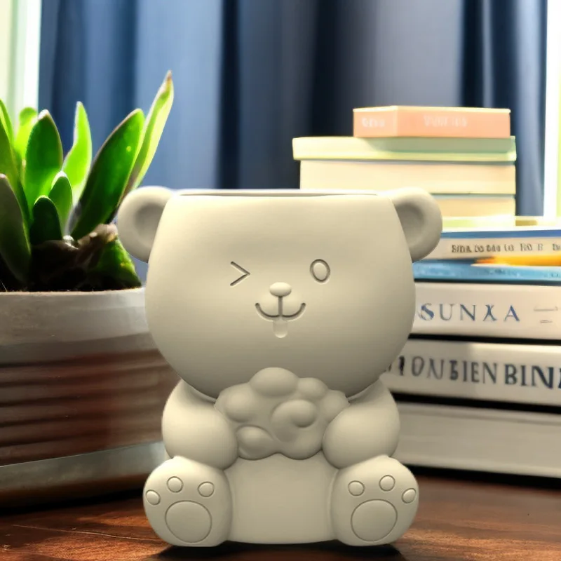 Silicone Mold Little Bear Toy Flower Pot Succulent Pen Holder DIY Making Resin Concrete Vase Cactus Silicone Mold Home Decor To
Silicone Mold Little Bear Toy Flower Pot Succulent Pen Holder DIY Making Resin Concrete Vase Cactus Silicone Mold Home Decor To
