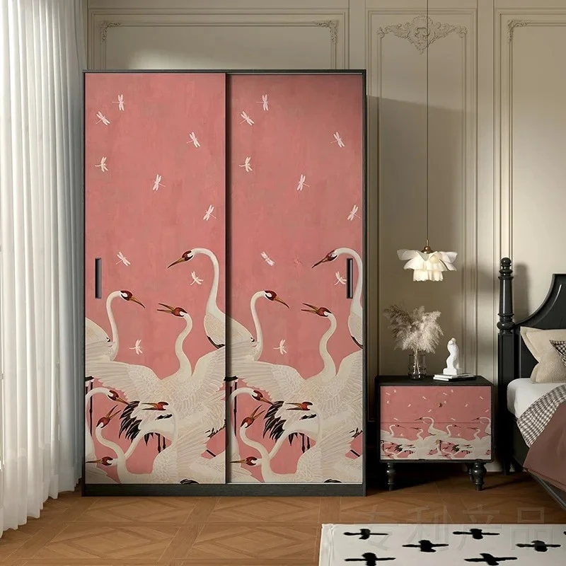 French cream style solid wood wardrobe, bedroom storage against the wall, hanging wardrobe, home storage cabinet
French cream style solid wood wardrobe, bedroom storage against the wall, hanging wardrobe, home storage cabinet