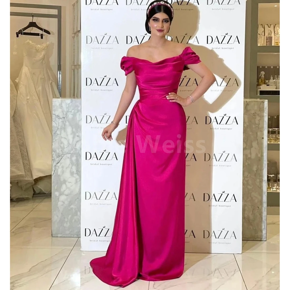 Elegant Evening Dress Straight Off The Shoulder Prom Dresses Floor Length Satin Simple Party Dresses Customized
Elegant Evening Dress Straight Off The Shoulder Prom Dresses Floor Length Satin Simple Party Dresses Customized