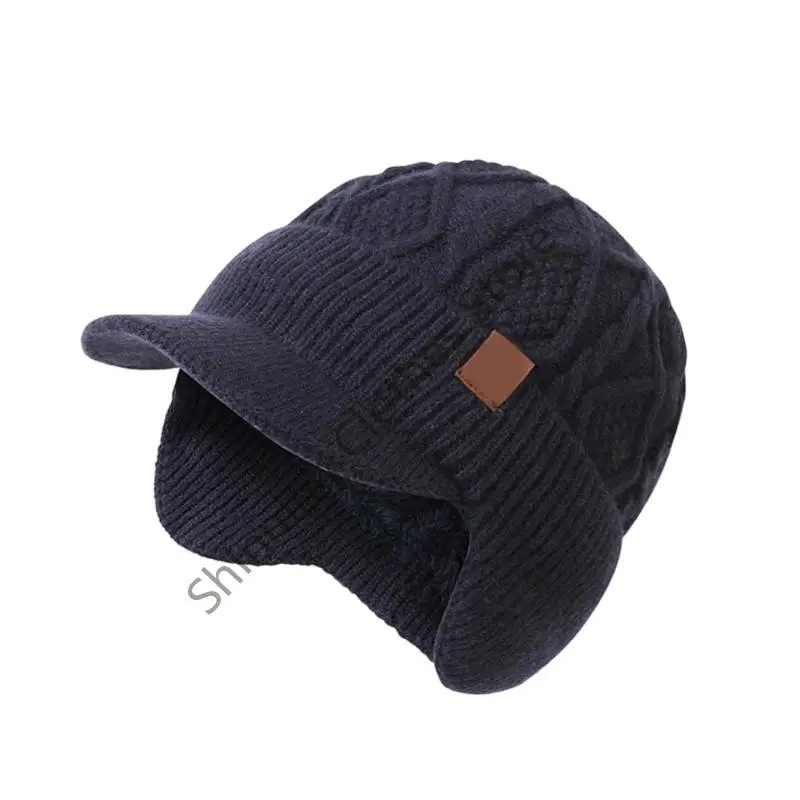 M68A Coldproof Knit Hat with Extended Visors and Protective EarFlaps Warm Plush Lined Skull Hat for Men Winter Cycling Hiking
M68A Coldproof Knit Hat with Extended Visors and Protective EarFlaps Warm Plush Lined Skull Hat for Men Winter Cycling Hiking