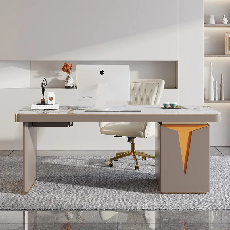 Rock board desk, small unit Nordic study, light luxury desktop computer desk, simple modern writing desk, office desk, household
Rock board desk, small unit Nordic study, light luxury desktop computer desk, simple modern writing desk, office desk, household