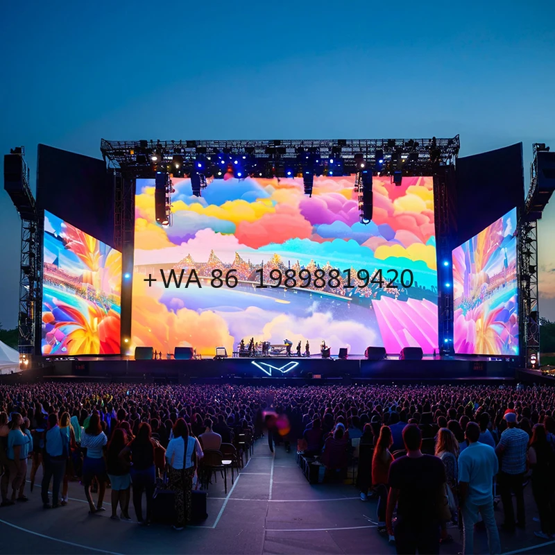 Customizable Factory High Brightness Outdoor P4.81 Live Performance LED Screen Rental LED Display IP65 Stage Wedding Background
Customizable Factory High Brightness Outdoor P4.81 Live Performance LED Screen Rental LED Display IP65 Stage Wedding Background