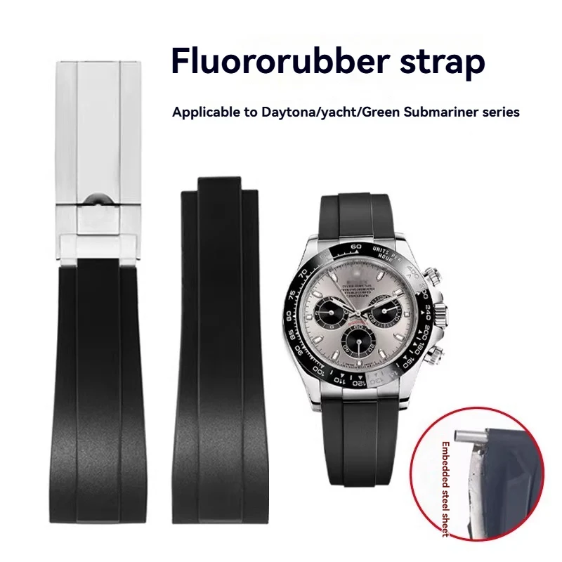 Ремешок из фторкаучука для часов Rolex Daytona Black Green Water Ghost Yacht MG GMT, высококачественные аксессуары для часов, складная застежка
Ремешок из фторкаучука для часов Rolex Daytona Black Green Water Ghost Yacht MG GMT, высококачественные аксессуары для часов, складная застежка