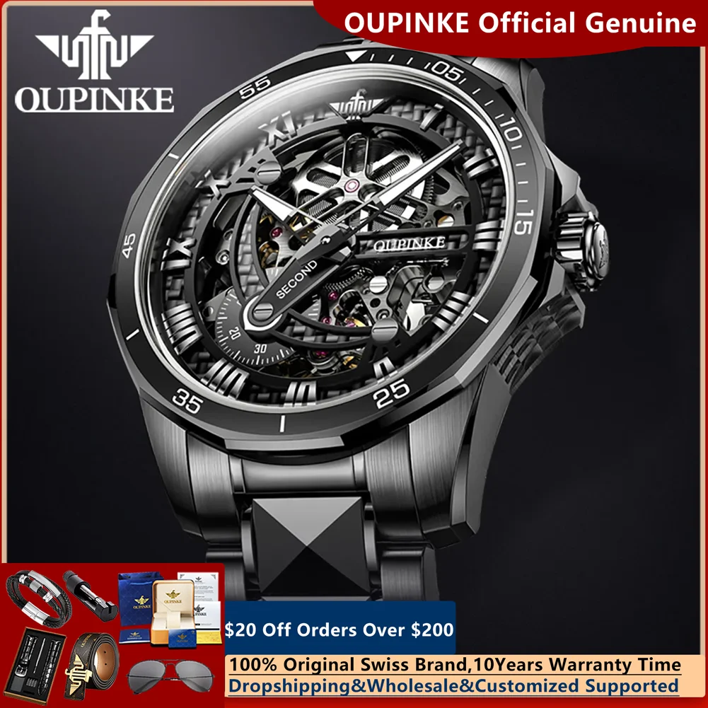 OUPINKE 3178 Полые автоматические мужские часы, роскошный лучший бренд, оригинальный ремешок из вольфрамовой стали, водонепроницаемые механические часы для мужчин
OUPINKE 3178 Полые автоматические мужские часы, роскошный лучший бренд, оригинальный ремешок из вольфрамовой стали, водонепроницаемые механические часы для мужчин