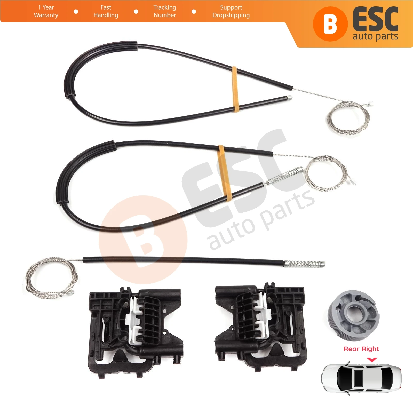 EWR5530 Power Window Regulator Repair Kit Rear Right Door for Land Rover Range Rover Sport MK2 L494 2013-2022 LR078870
EWR5530 Power Window Regulator Repair Kit Rear Right Door for Land Rover Range Rover Sport MK2 L494 2013-2022 LR078870