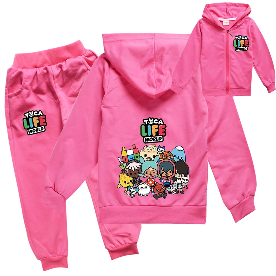 Anime Toca Life World Boca Game Print Boy Girl Tracksuit 2-13Y Children Thin Zipper Jacket+Pants 2 Piece Set Clothing Kids Suits
Anime Toca Life World Boca Game Print Boy Girl Tracksuit 2-13Y Children Thin Zipper Jacket+Pants 2 Piece Set Clothing Kids Suits