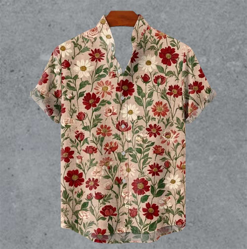 Men's Irregular Pattern Printed Short-Sleeved Shirt Street Trend Casual Retro Collar Printed Short Sleeved Comfortable Top Shirt
Men's Irregular Pattern Printed Short-Sleeved Shirt Street Trend Casual Retro Collar Printed Short Sleeved Comfortable Top Shirt