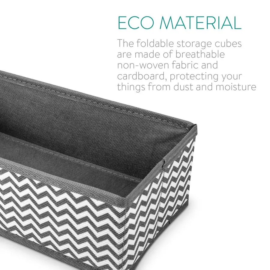 Fabric Drawer Organizers Set of Wardrobe Organizer Storage Boxes Foldable Storage Cubes for Clothes, Socks, Underwear
Fabric Drawer Organizers Set of Wardrobe Organizer Storage Boxes Foldable Storage Cubes for Clothes, Socks, Underwear