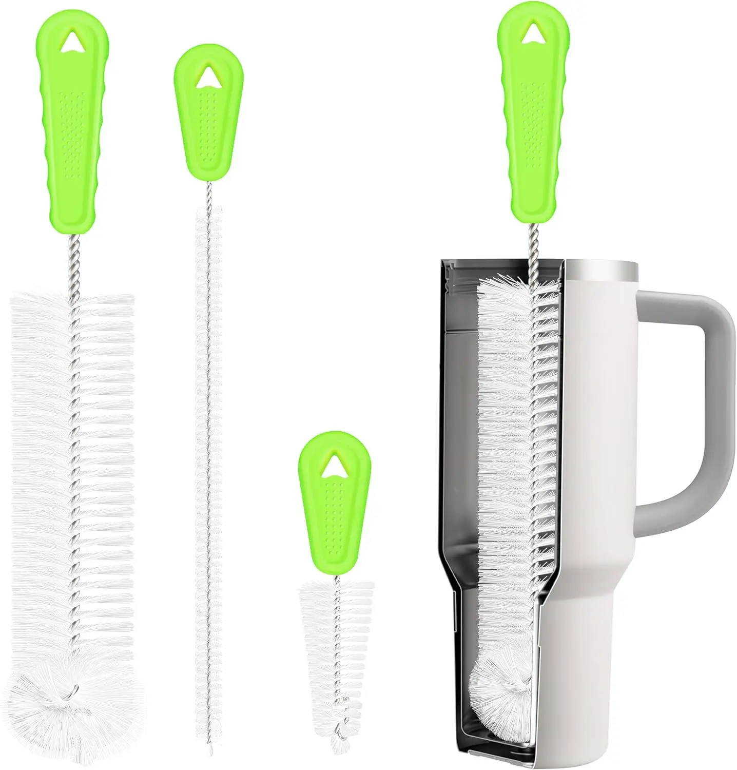 3-Piece Bottle Brush Set: 14in Long Handle for Tumblers, Baby Bottles, Straws & Lids
3-Piece Bottle Brush Set: 14in Long Handle for Tumblers, Baby Bottles, Straws & Lids