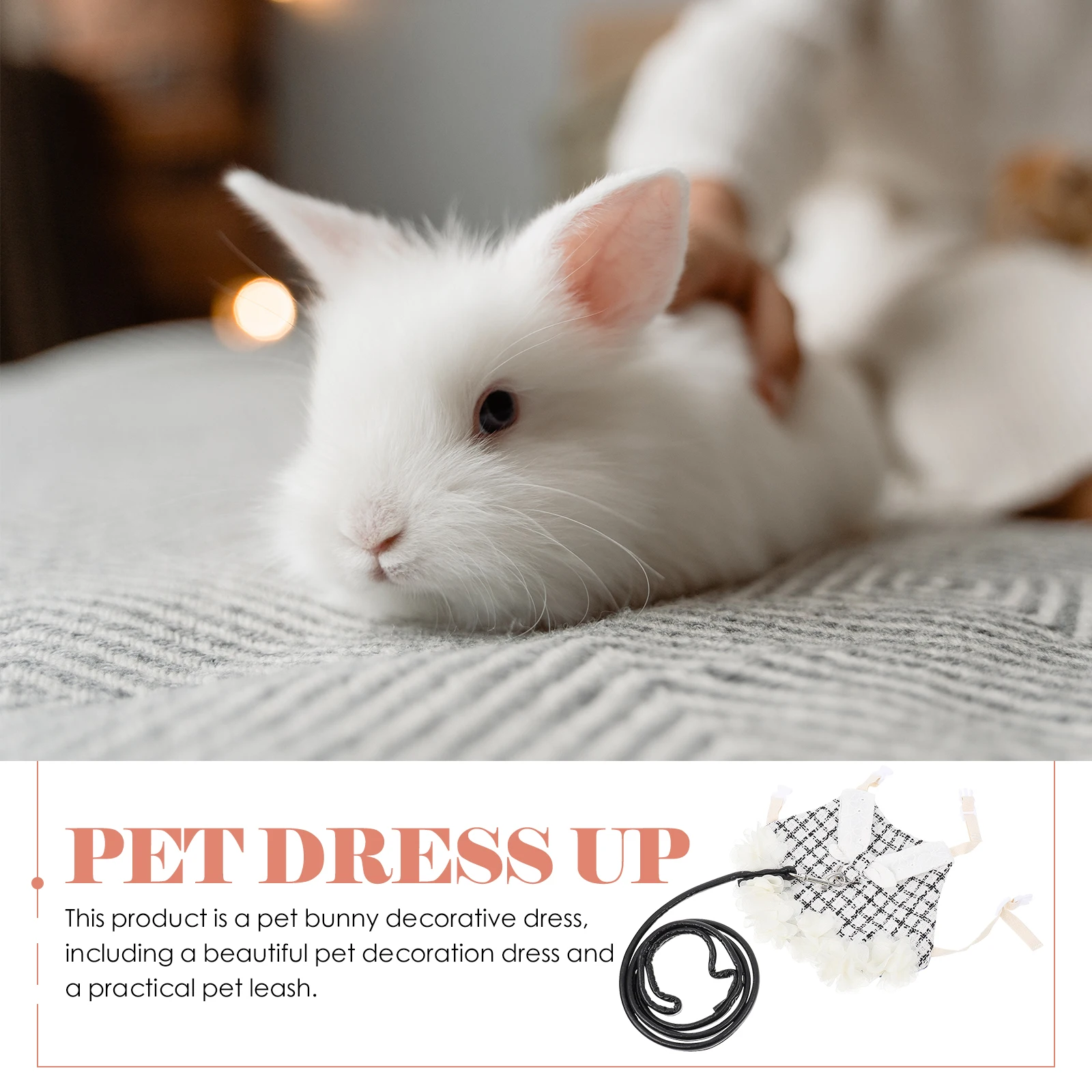 Pet Rabbit Clothes Bunny Vest Harness Leash Adorable Decor Dress Cotton Sleeveless Durable Travel Holiday Pet Wear Comfortable
Pet Rabbit Clothes Bunny Vest Harness Leash Adorable Decor Dress Cotton Sleeveless Durable Travel Holiday Pet Wear Comfortable