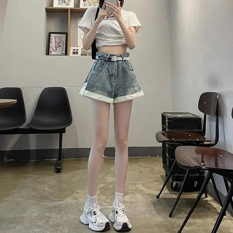 Pop Size Curly Shorts For Women With Thin High Waist Slimming A-line Loose Straight Pants
Pop Size Curly Shorts For Women With Thin High Waist Slimming A-line Loose Straight Pants