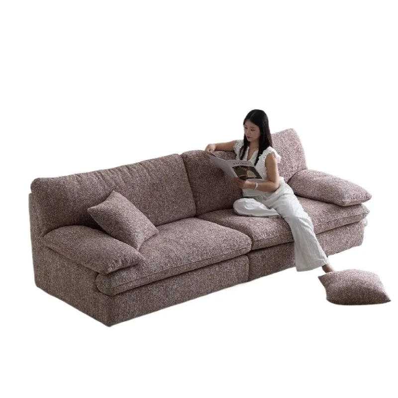 Bread sofa, high backrest removable and washable without shrinking, living room straight row down fabric sofa
Bread sofa, high backrest removable and washable without shrinking, living room straight row down fabric sofa