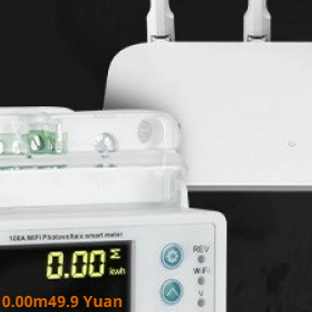 Remote Operation Ammeter WiFi Smart Single Phase 100A Auto-reclosing Energy Meter Bi-Directional Prepaid System
Remote Operation Ammeter WiFi Smart Single Phase 100A Auto-reclosing Energy Meter Bi-Directional Prepaid System