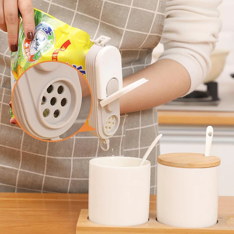 Double Pour Opening Seal Food Clamp Storage Plastic Bag Clip Snack Sealing For Packages Kitchen Accessories Helper Gadget
Double Pour Opening Seal Food Clamp Storage Plastic Bag Clip Snack Sealing For Packages Kitchen Accessories Helper Gadget