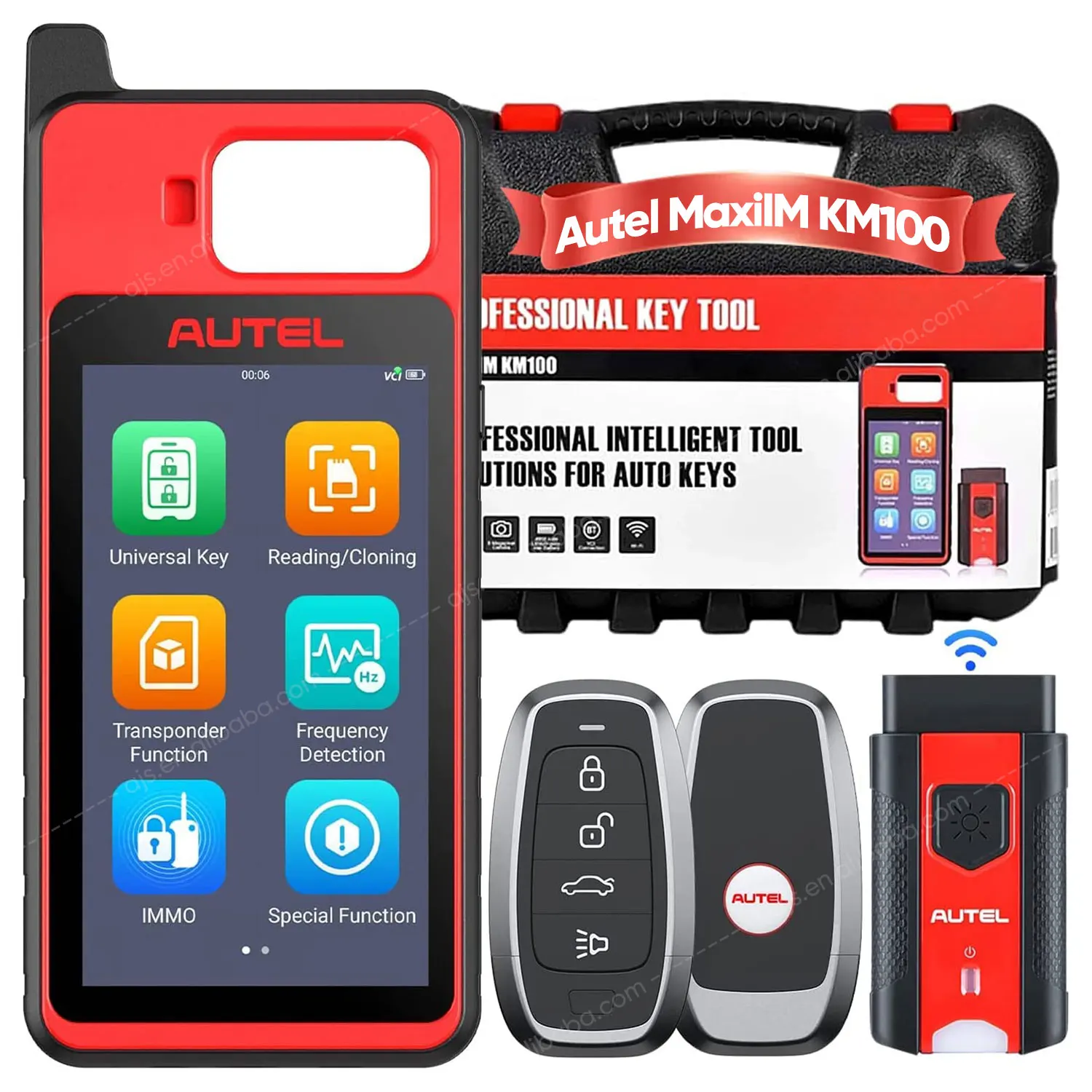 Autel Official KM100X Key Programming Diagnostic Tool Machine IMMO Universal Altar KM100 X Programmer Autel KM100 Scanner
Autel Official KM100X Key Programming Diagnostic Tool Machine IMMO Universal Altar KM100 X Programmer Autel KM100 Scanner