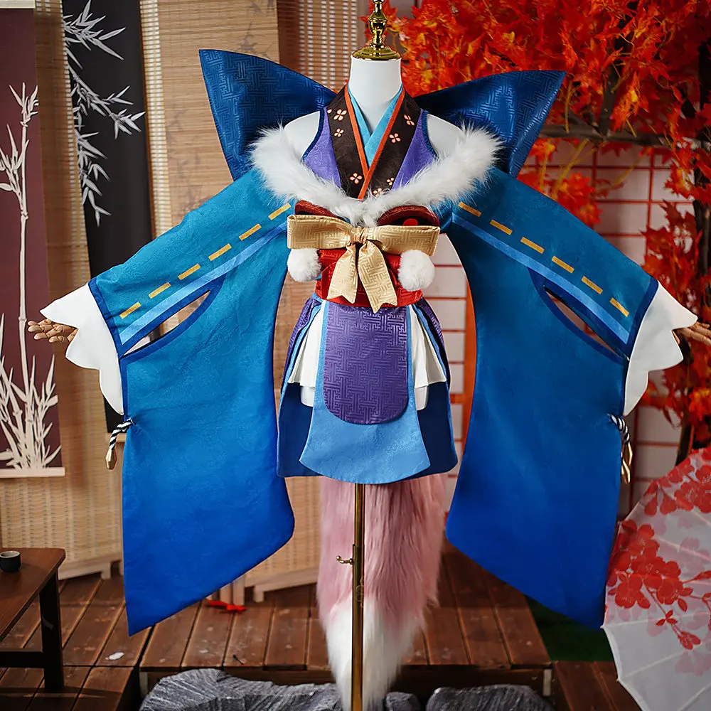 Game Cosplay Series:Onmyoji Oitsuki Unawakened Cosplay Costume Women Blue Kimono Outfit with Flower Headwear Halloween AniMuse
Game Cosplay Series:Onmyoji Oitsuki Unawakened Cosplay Costume Women Blue Kimono Outfit with Flower Headwear Halloween AniMuse