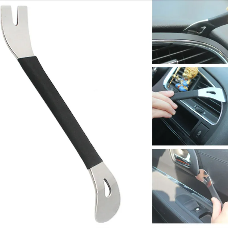 Stainless Steel Two-end Auto Door Clip Panel Trim Removal Car Disassembly Pry Panel Audio Terminal car trim removal tools kit
Stainless Steel Two-end Auto Door Clip Panel Trim Removal Car Disassembly Pry Panel Audio Terminal car trim removal tools kit