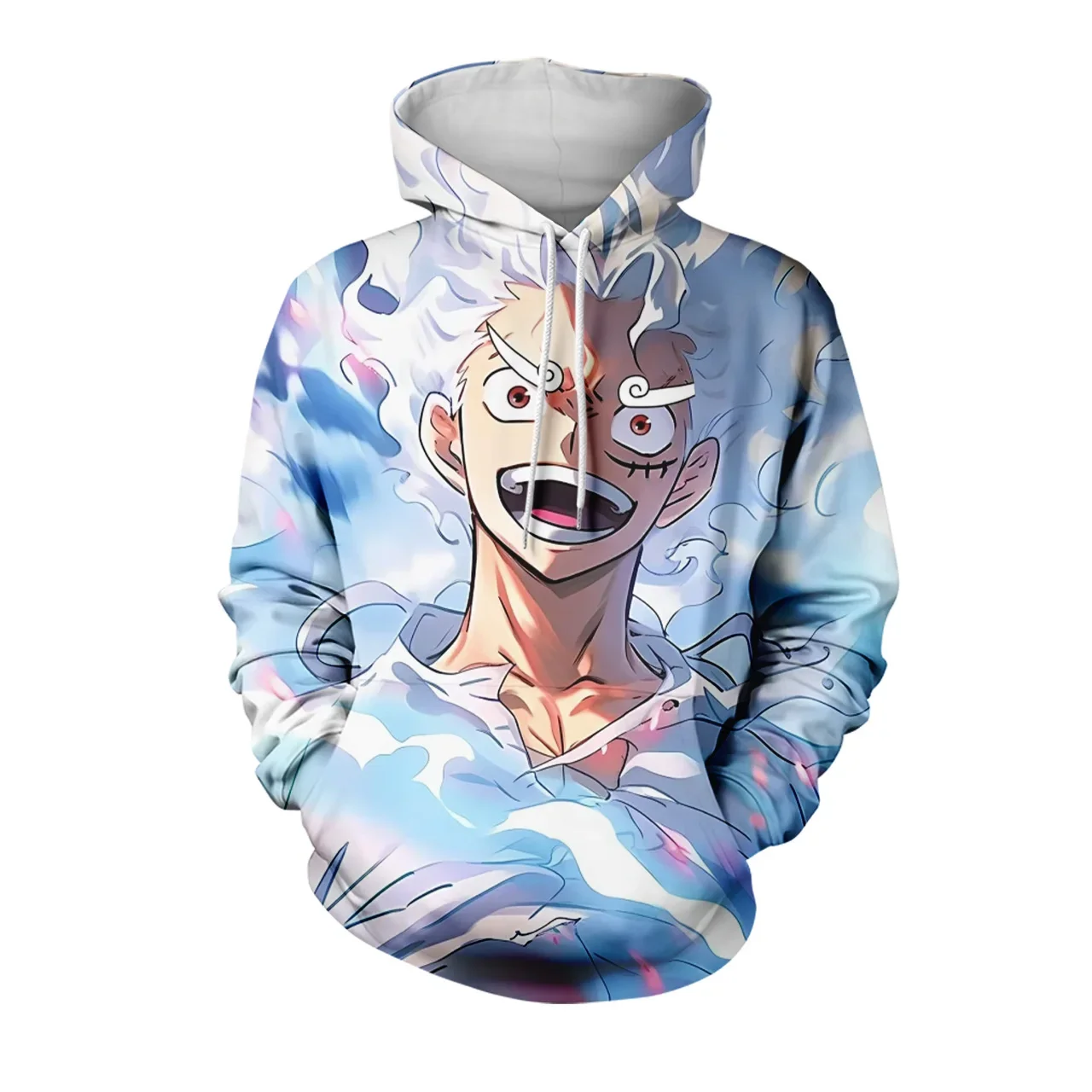 Цельный семейный свитшот с капюшоном Luffy Gear 5, комплект из полиэстера с 3D графикой, влагоотводящая одежда для отдыха для родителей и детей 
Цельный семейный свитшот с капюшоном Luffy Gear 5, комплект из полиэстера с 3D графикой, влагоотводящая одежда для отдыха для родителей и детей