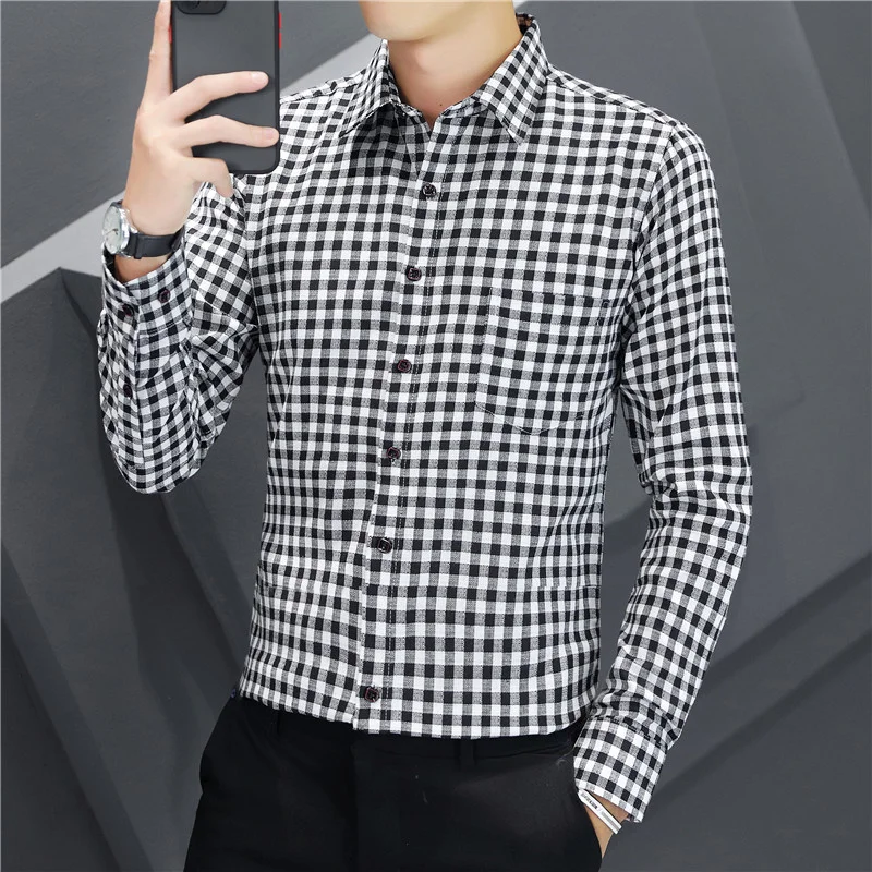 Small Fresh Plaid Shirt Men's s 2024 Summer New Button Collar Light Business Style High Quality Long Sleeve
Small Fresh Plaid Shirt Men's s 2024 Summer New Button Collar Light Business Style High Quality Long Sleeve