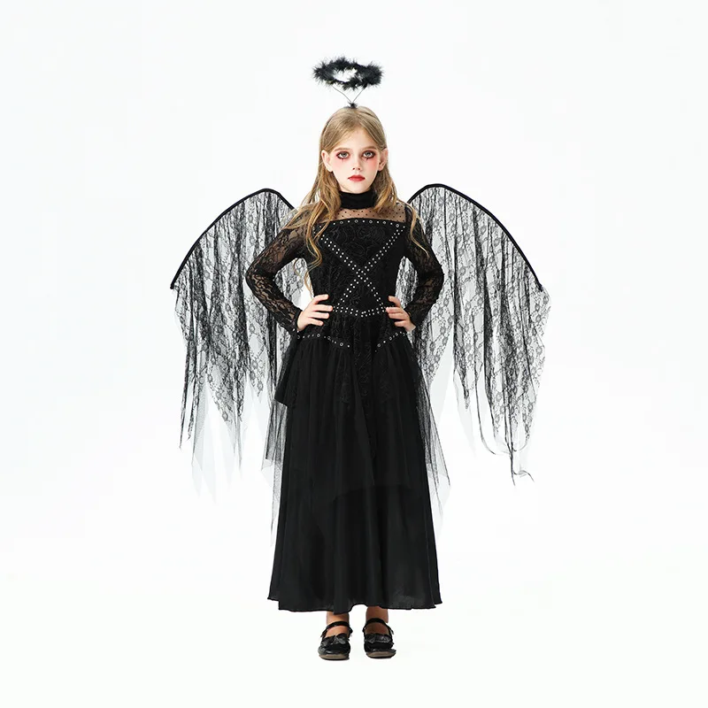 Luxury Halloween Children's Costume Angel Demon Girl Cos Night Elf Children's Clothing Stage Performance Dress
Luxury Halloween Children's Costume Angel Demon Girl Cos Night Elf Children's Clothing Stage Performance Dress