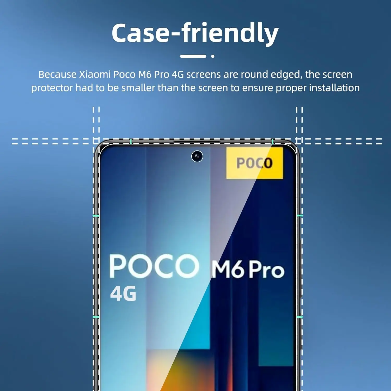 For Xiaomi POCO M6 Pro Tempered Glass Screen Protector Glass Film
For Xiaomi POCO M6 Pro Tempered Glass Screen Protector Glass Film