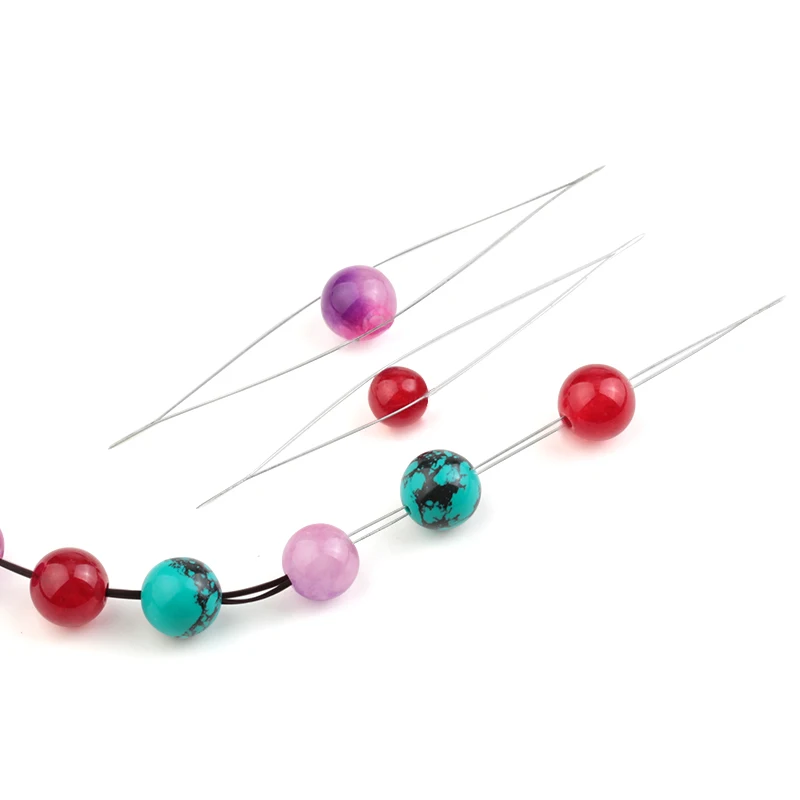 10pcs stainless steel Big Eye Curved Beading Needles Easy Jewelry Making Tools for beads and pearls Thread String Cord 5 sizes
10pcs stainless steel Big Eye Curved Beading Needles Easy Jewelry Making Tools for beads and pearls Thread String Cord 5 sizes