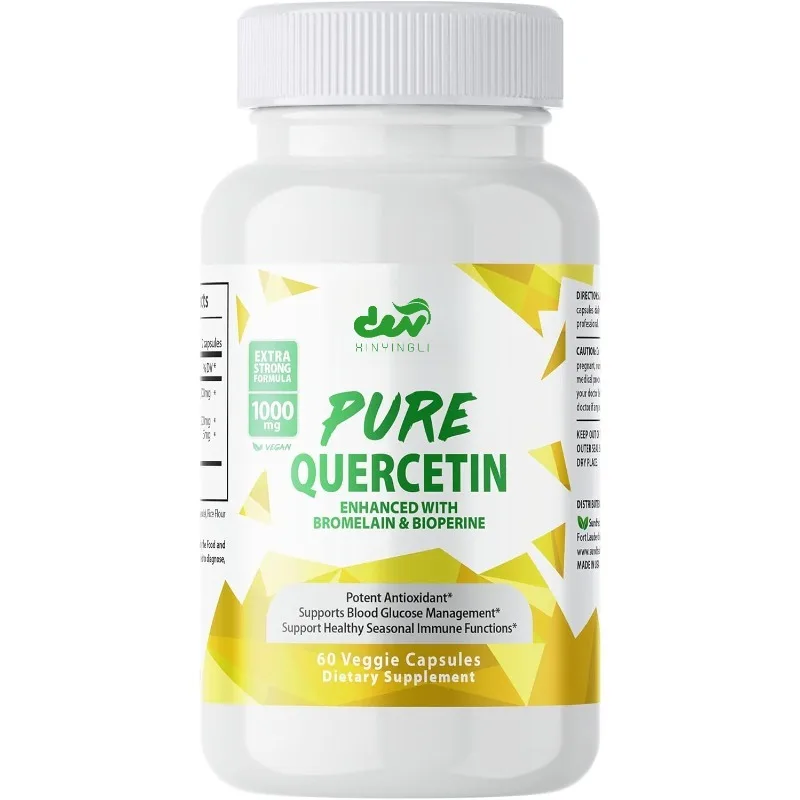 Чистый Quercetin, содержащий бромела и Piperin — антиоксидантная поддержка, 60 капсул, поставка 1 месяц
Чистый Quercetin, содержащий бромела и Piperin — антиоксидантная поддержка, 60 капсул, поставка 1 месяц