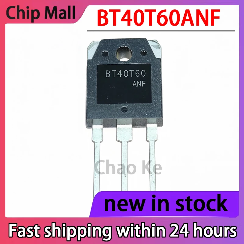 5PCS New BT40T60 BT40T60ANF Package: TO-3P 600V 40A MOSFET in Stock
5PCS New BT40T60 BT40T60ANF Package: TO-3P 600V 40A MOSFET in Stock