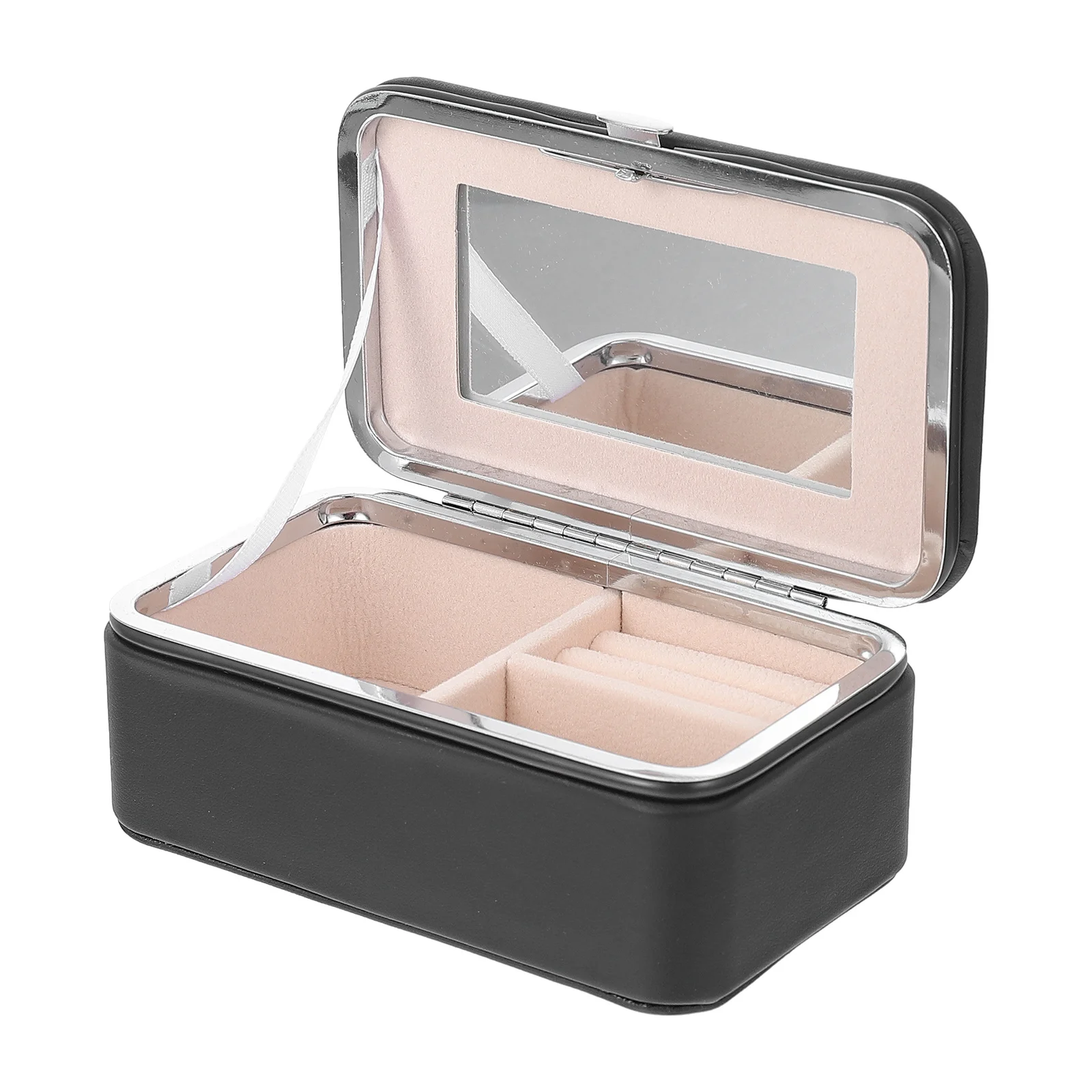 Jewelry Box Mirror Portable Compact Ring Earrings Necklace Organizer Outdoor Travel Storage Storage Case Jewelry Box
Jewelry Box Mirror Portable Compact Ring Earrings Necklace Organizer Outdoor Travel Storage Storage Case Jewelry Box
