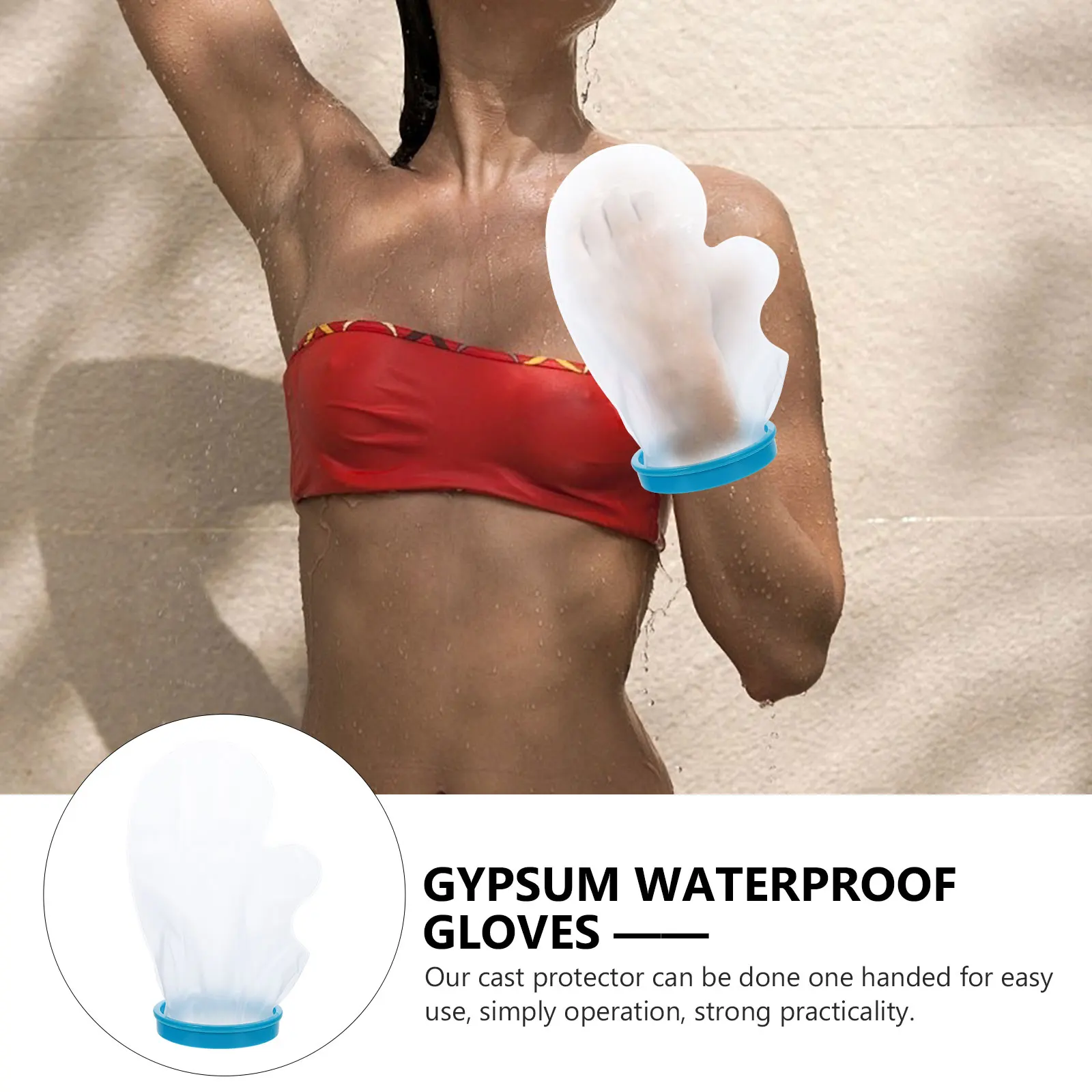 Waterproof Cast Cover Shower Glove PVC PP Silicone One Hand Use Dry Bathing Arm Protector Hand Wrist Forearm Elbow Injuries
Waterproof Cast Cover Shower Glove PVC PP Silicone One Hand Use Dry Bathing Arm Protector Hand Wrist Forearm Elbow Injuries