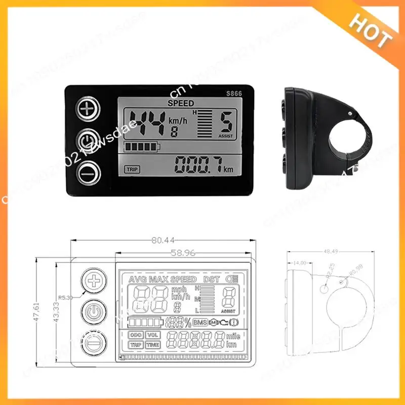X08A LCD-S866 ЖК-дисплей для электрического велосипеда, 24 В, 36 В, 48 В, дисплей для электронного велосипеда с водонепроницаемой вилкой, модификация электровелосипеда
X08A LCD-S866 ЖК-дисплей для электрического велосипеда, 24 В, 36 В, 48 В, дисплей для электронного велосипеда с водонепроницаемой вилкой, модификация электровелосипеда