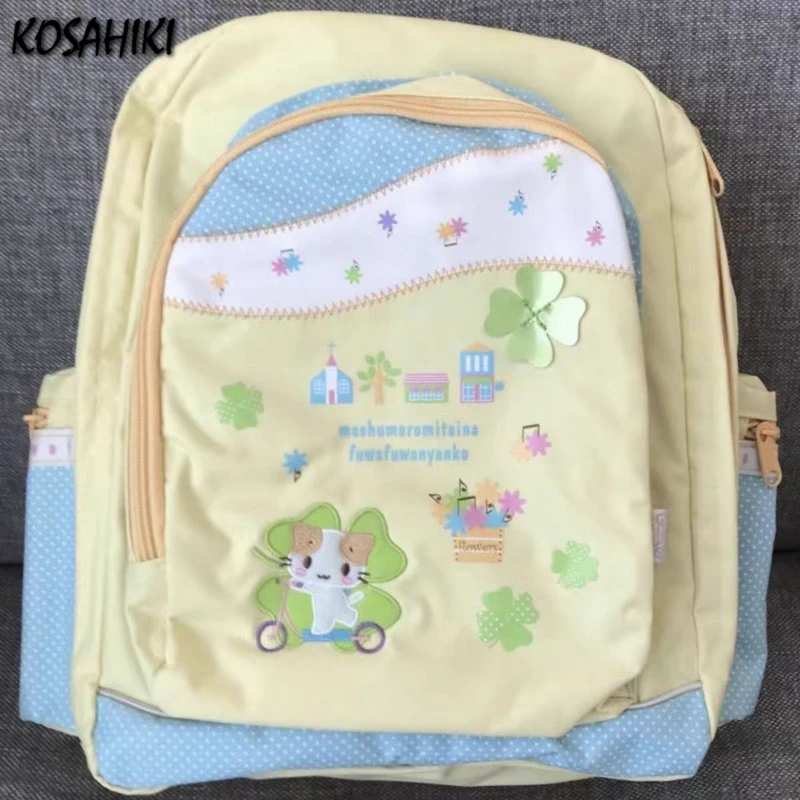 Fashion Sweet Kawaii Casual Backpack High-capacity All Match Patchwork Cute Backpacks Contrast Color Women Students Schoolbags
Fashion Sweet Kawaii Casual Backpack High-capacity All Match Patchwork Cute Backpacks Contrast Color Women Students Schoolbags