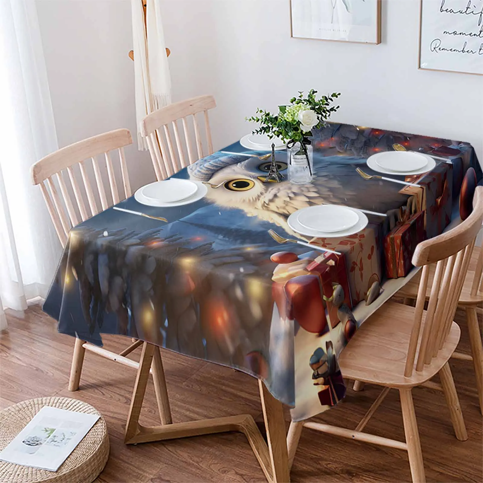Christmas Gift Christmas Tree Owl Tablecloths Waterproof Kitchen Coffee Table For Living Room Home Decor Dining Table
Christmas Gift Christmas Tree Owl Tablecloths Waterproof Kitchen Coffee Table For Living Room Home Decor Dining Table